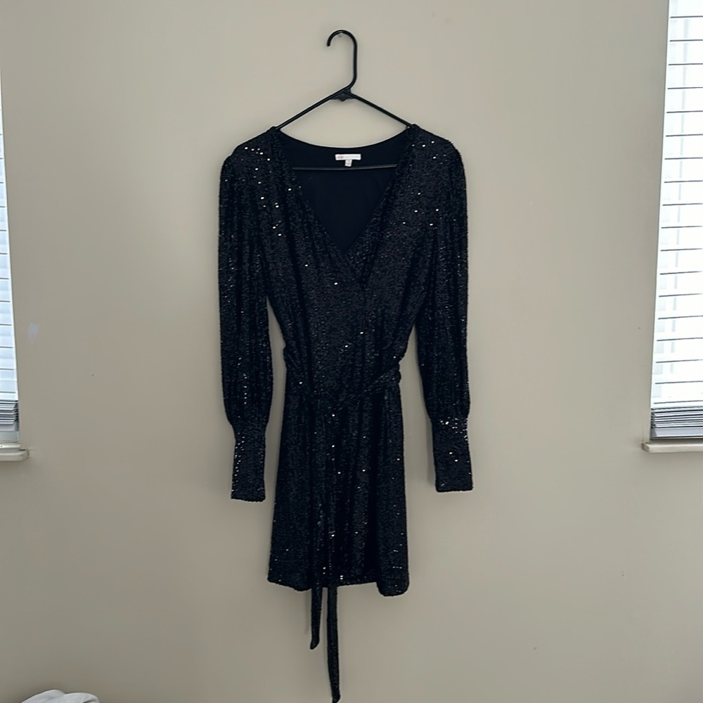 Black Sequin Dress